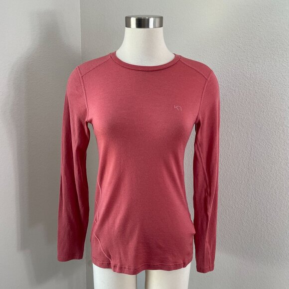 Kari Traa Womens Medium 100% Wool Long Sleeve Top Base Layer Shirt - Picture 1 of 9
